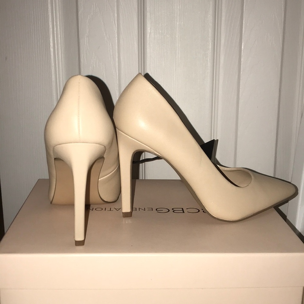 Nude Pointed Toe Heels